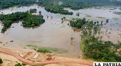 Varios municipios benianos son afectados por el desborde de ríos/ APG