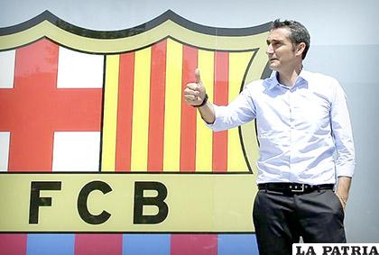 Ernesto Valverde renovó como entrenador con el Barcelona FC /AP