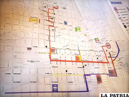 El mapa que define todas las áreas de comercio y otras para el Carnaval/LA PATRIA