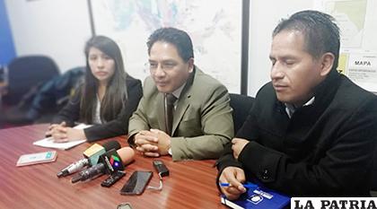 Los concejales del MAS en rueda de prensa / ANF