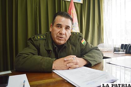 El nuevo director de la Felcc, coronel Samuel Vergara/LA PATRIA
