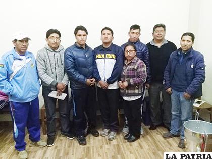 La nueva directiva de la Asociación Departamental de Ciclismo Oruro /CORTESÍA VÍCTOR LIMA