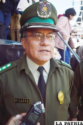 El coronel Jorge Pizarro