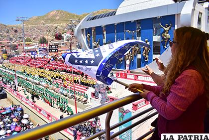 La bandera de San José presente en el festival