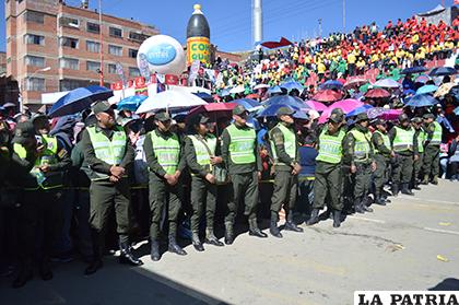 Policía resguardo la actividad