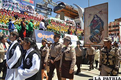 La Virgen del Socavón siempre presente en el festival