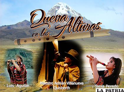 Preparan un concierto de quena de altura/Tania Peredo 