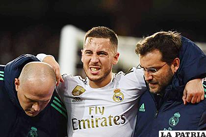 Hazard se lesionó el 26 de noviembre de 2019 /latimes.com