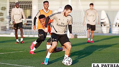 Eden Hazard ya entrena con el primer equipo de Real Madrid /prensalibre.com