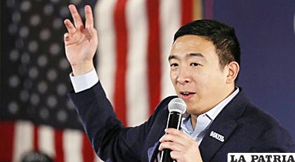 Andrew Yang estimó que no estará en el umbral electoral /Joe Raedle
