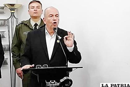 El ministro de Gobierno, Arturo Murillo /Boliviaentusmanos
