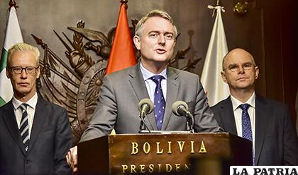 Representante de la UE en conferencia de prensa /APG