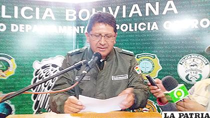 Comandante Departamental de la Policía presentó a los colombianos 
/WILLIAM HUA?ARRAYA /LA PATRIA
