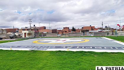 El helipuerto fue el detalle que más se destacó por parte de las autoridades /LA PATRIA