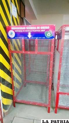 La UTO elaboró los canastillos para recoger plásticos /UTO