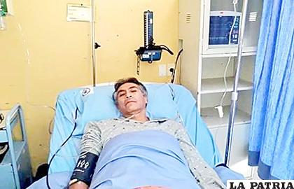 Gustavo Torrico internado en el Hospital del Tórax /RR.SS.