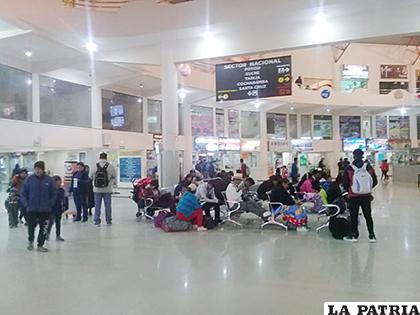La cantidad de viajeros no fue la habitual /LA PATRIA