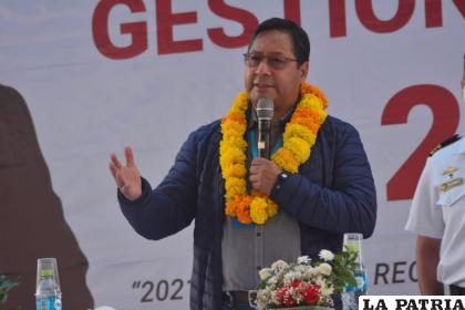 El Acto fue en el colegio Pedro Rivera de San Andrés en Tarija /APG