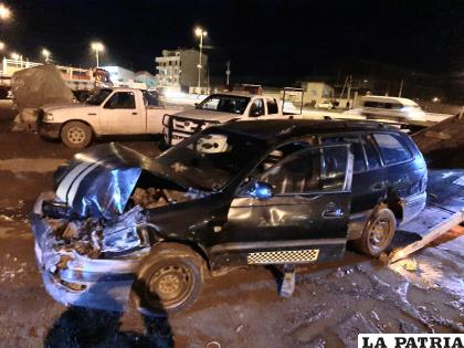 Este motorizado fue el más afectado por la colisión por alcance /LA PATRIA