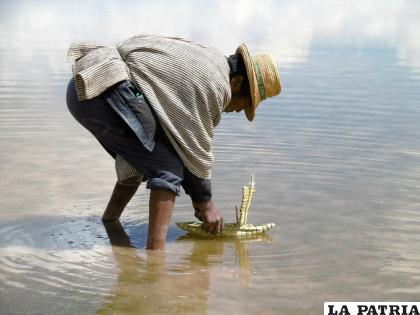 Los Urus añoran que el lago Poopó vuelva a la vida