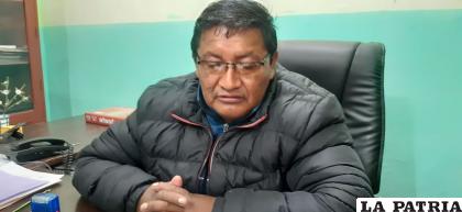 El presidente Asamblea Legislativa Departamental de Oruro, Eliezer Nina /LA PATRIA