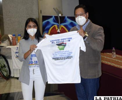 Lanzamiento del plan de contingencia “Deporte vs. Covid-19”, en la Casa Grande del Pueblo /ABI