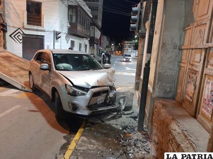 El motorizado acabó con daños de magnitud en su estructura /LA PATRIA