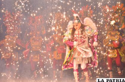 Impresionante postal que dejó la Diablada Ferroviaria