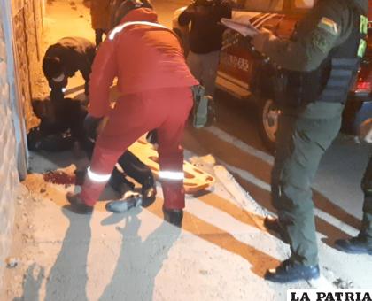 El motociclista resultó lesionado tras el accidente /LA PATRIA