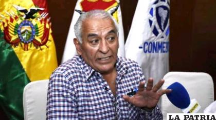 Ángelo Porcel, vocero de la Federación Boliviana de Fútbol /eju.tv