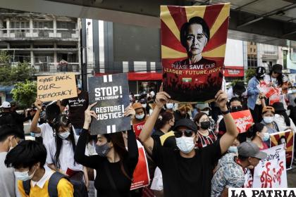 Protestas en Myanmar /EFE