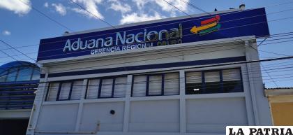 Fachada de la Aduana Regional Oruro /LA PATRIA