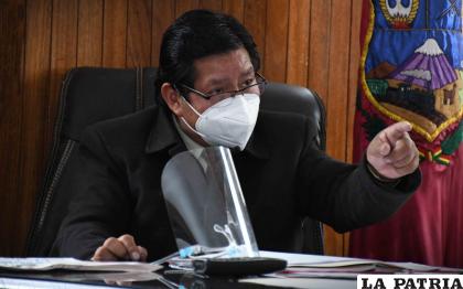 El alcalde de Oruro, David Choque /GAMO