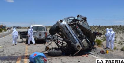 Producto del accidente, se registró dos muertos y tres heridos /LA PATRIA