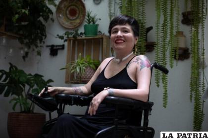 La psicóloga peruana Ana Estrada, que reclama poner fin a su vida con asistencia médica /AFP Angela PONCE