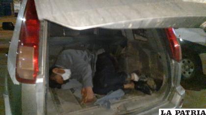 El infractor se quedó dormido en su motorizado /LA PATRIA
