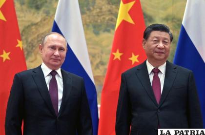 El presidente de China, Xi Jinping (derecha), y el de Rusia, Vladimir Putin /Alexei Druzhinin, Sputnik, Kremlin Pool Foto vía AP