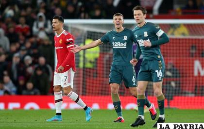 Celebran los de Middlesbrough, Cristiano Ronaldo marró un penal en el primer tiempo /juanfutbol.com