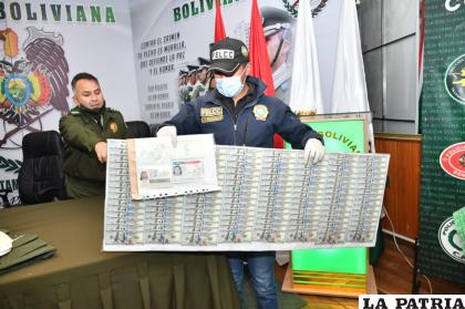 El dinero secuestrado a la banda delincuencial /APG