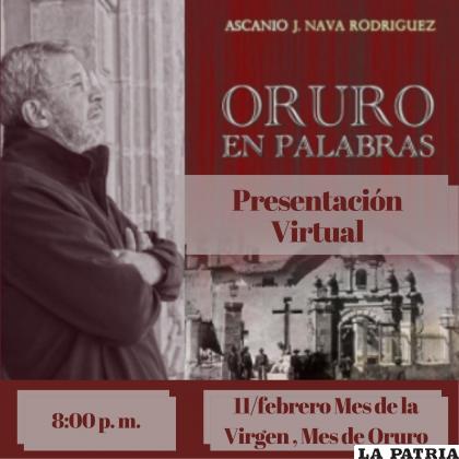 Afiche de la presentación virtual del poemario
 /RR.SS.