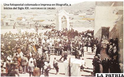 Una fotopostal coloreada e impresa en litografía, a inicios del Siglo XX / HISTORIAS DE ORURO
