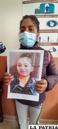 Zulma, hermana de Adriana, pidió justicia a las autoridades /LA PATRIA
