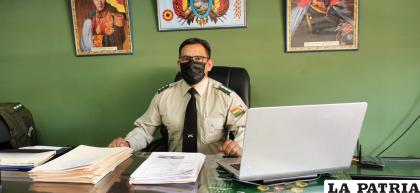 Director de Tránsito, Transporte y Seguridad Vial, coronel Ricardo Zapata dio el informe / LA PATRIA