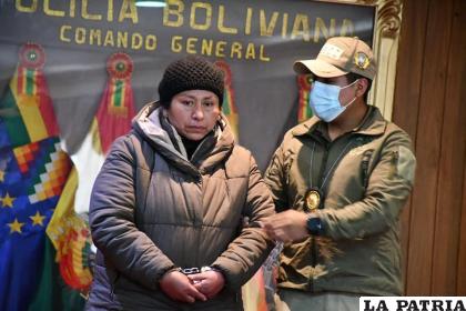 Recapturan a condenada por asesinar a sus hijos 
/Ministerio de Gobierno