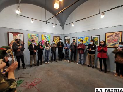 Expositores de Cochabamba, Santa Cruz y Oruro durante la inauguración /LA PATRIA