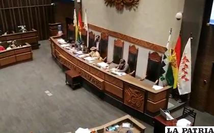 La Cámara Alta aprobó la licencia con apoyo del MAS /Erbol
