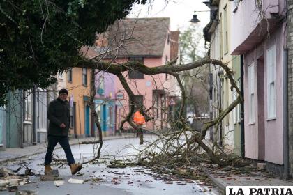 Una vista a los daños que dejó la tormenta Eunice /Stefan Rousseau/PA vía AP