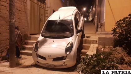 El auto terminó de esta manera /LA PATRIA
