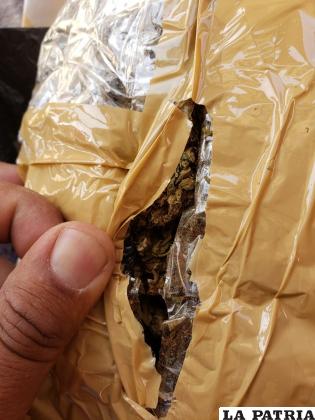 El súbdito peruano trasladaba paquetes con marihuana /Foto referencial
