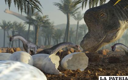 Se presume que una madre dinosaurio no solo hizo el nido para sus crías /GETTY IMAGES

